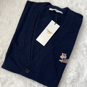 NWT - Maison Kitsune Dressed Fox Men's Cardigan - Navy🦊